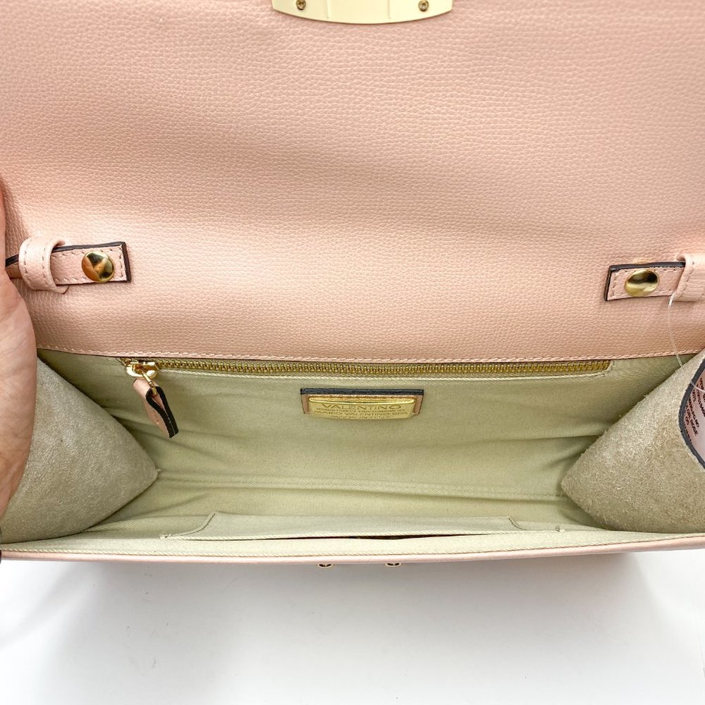 Valentino Cocotte Palmellato Rose Studded Clutch - Picture 9 of 11